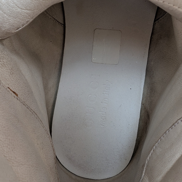 Gucci Metalic Glitter Web High-Top Sneakers - Picture 15 of 17